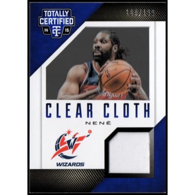 2014-15 Totally Certified Clear Cloth Jerseys Blue #82 Nene/199