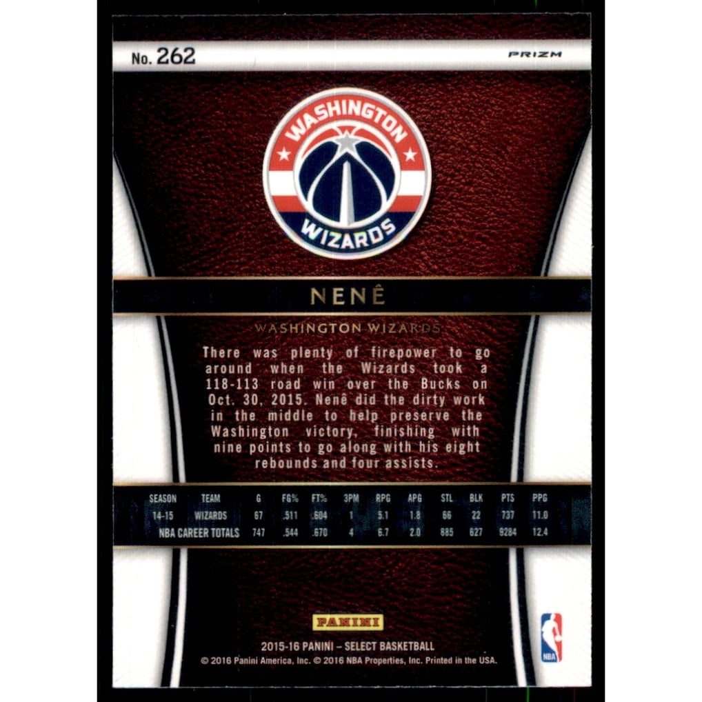 2015-16 Select Prizms Silver #262 Nene COU
