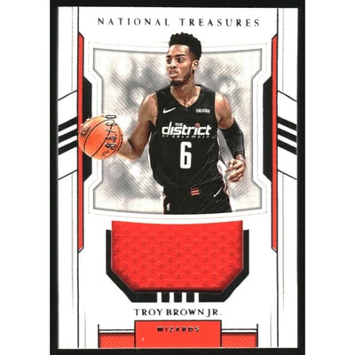 2018-19 Panini National Treasures Rookie Materials #9 Troy Brown Jr.