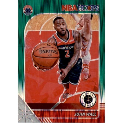 2019-20 Hoops Premium Stock Prizms Green Flash #191 John Wall