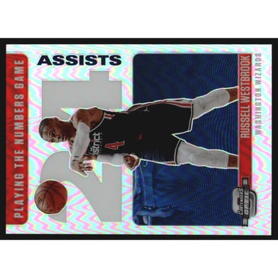 2020-21 Panini Contenders Optic Playing the Numbers Game #17 Russell Westbrook