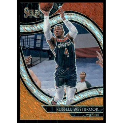 2020-21 Select Prizms Red White Orange Shimmer #226 Russell Westbrook