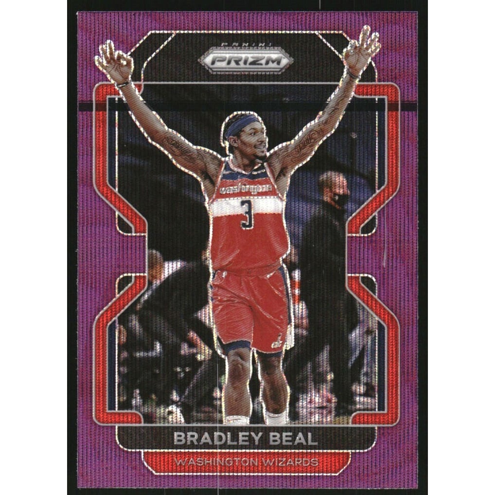 2021-22 Panini Prizm Prizms Purple Wave #45 Bradley Beal