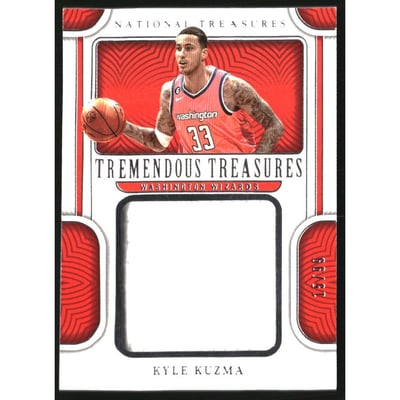 2022-23 Panini National Treasures Tremendous Treasures Relics #2 Kyle Kuzma