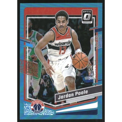 2023-24 Donruss Optic Aqua #93 Jordan Poole