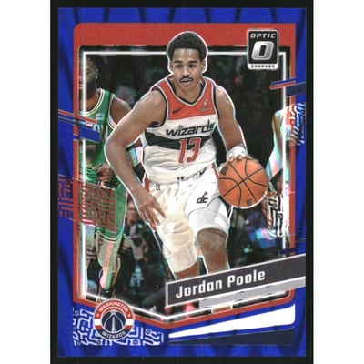 2023-24 Donruss Optic Blue Seismic #93 Jordan Poole