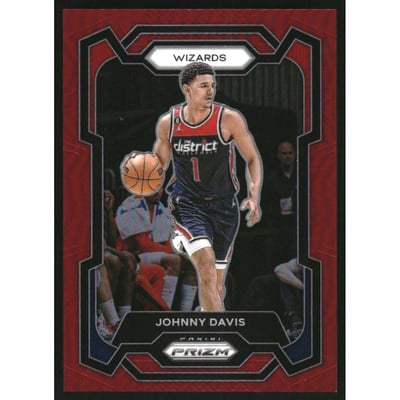2023-24 Panini Prizm Prizms Red #38 Johnny Davis