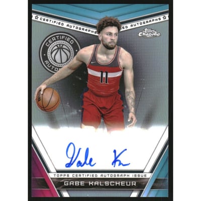 2023-24 Topps Chrome Certified Autographs #CAGK Gabe Kalscheur
