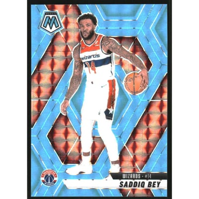 2024-25 Panini Mosaic Mosaic Blue Fluorescent #79 Saddiq Bey