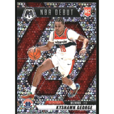 2024-25 Panini Mosaic Mosaic Fast Break Silver #256 Kyshawn George/NBA Debut