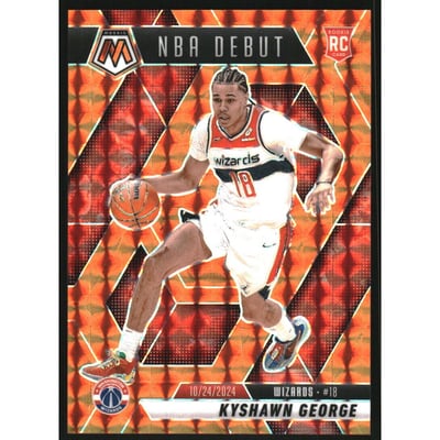 2024-25 Panini Mosaic Mosaic Orange #256 Kyshawn George/NBA Debut
