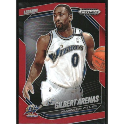 2024-25 Panini Prizm Black Prizms Red #266 Gilbert Arenas LGD