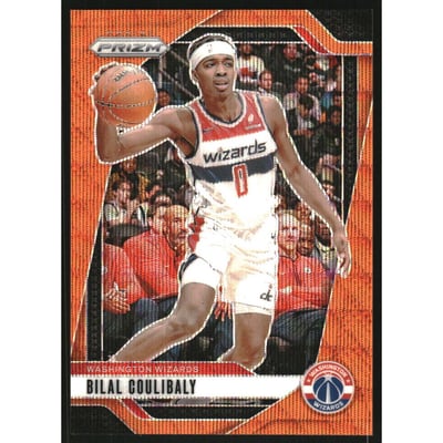 2024-25 Panini Prizm Prizms Orange Wave #36 Bilal Coulibaly