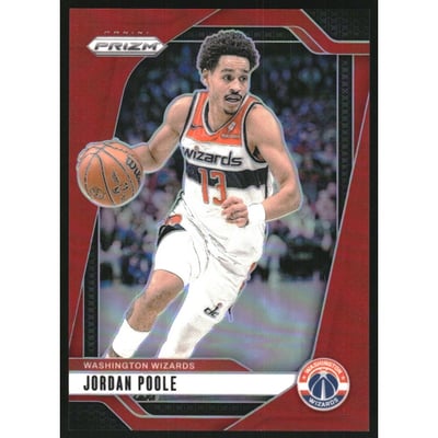 2024-25 Panini Prizm Prizms Red #184 Jordan Poole
