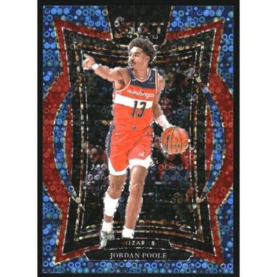 2024-25 Select Light Blue Disco Prizms #17 Jordan Poole