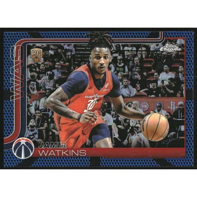 2025-26 Topps Chrome Blue Basketball Refractors #294 Jamir Watkins
