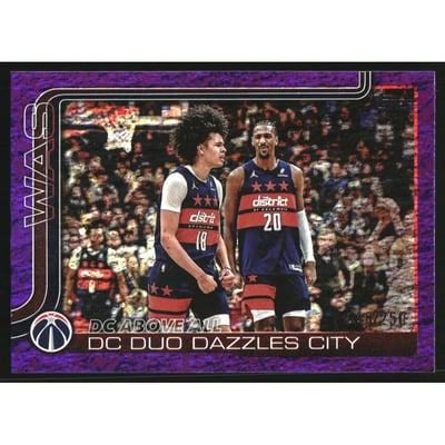 2025-26 Topps Purple Holo Foil #285 DC Above All/Kyshawn George/Alex Sarr