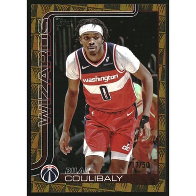 2025-26 Topps Season Tip Off Gold Foilboard #95 Bilal Coulibaly