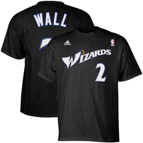 adidas Washington Wizards #2 John Wall Black Net Player T-shirt