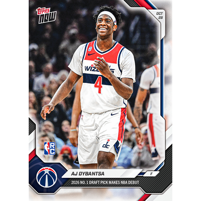 AJ Dybantsa - 2026-27 NBA Topps NOW® - Card 39 - LOOK FOR AUTOS