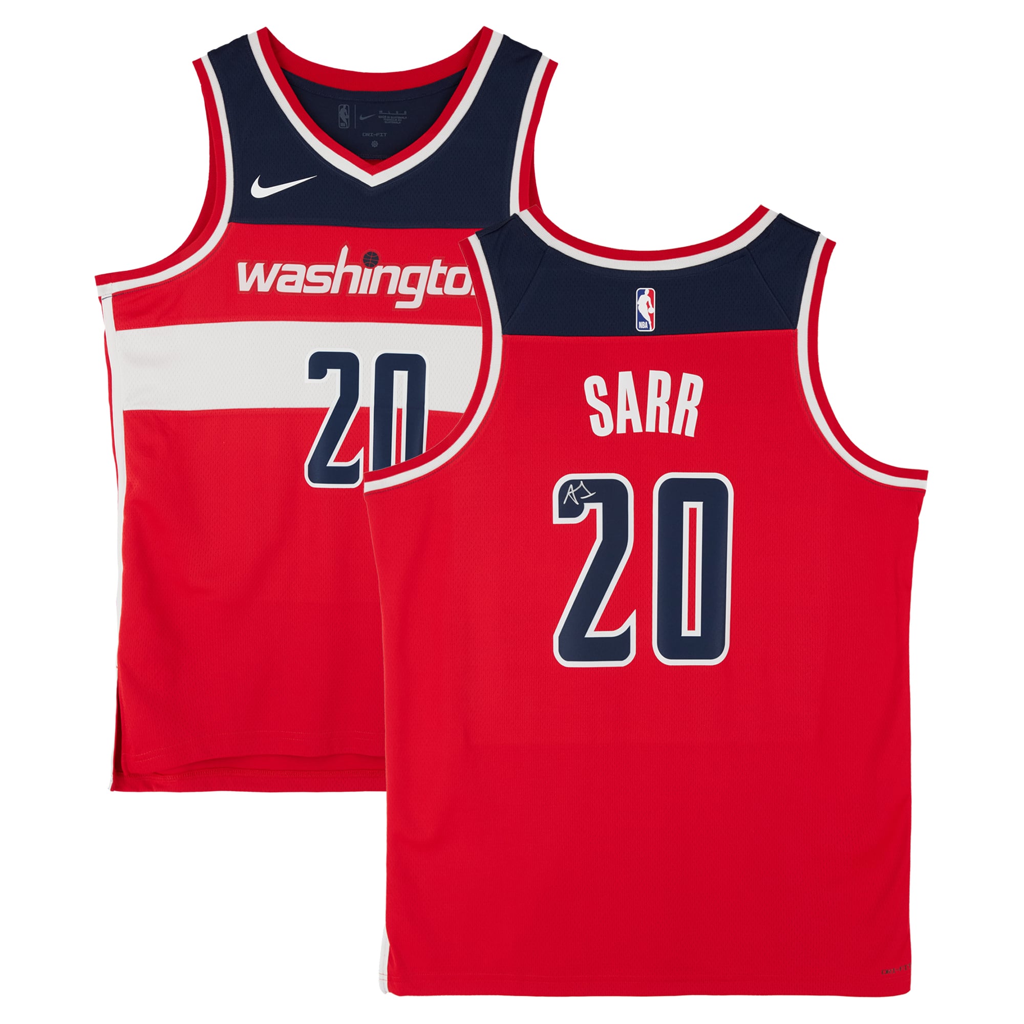 Alexandre Sarr Washington Wizards Autographed Fanatics Authentic 