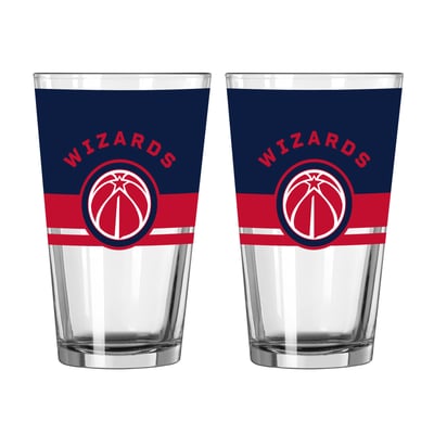Washington Wizards Logo Brands Two-Piece 16oz. Horizon Pint Glass Set