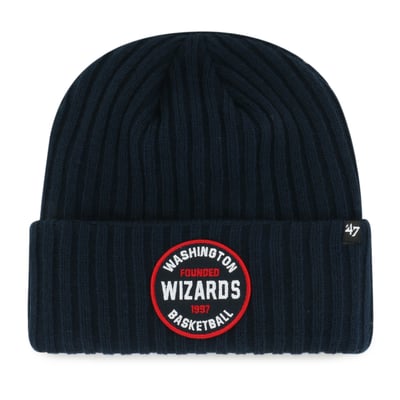  Washington Wizards '47 Ribbed Snowdrift Cuffed Knit Hat - Navy