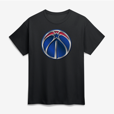 Washington Wizards Big & Tall Metallic Mascot T-Shirt - Black
