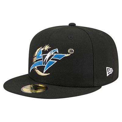  Washington Wizards New Era Core Logo 59FIFTY Fitted Hat - Black