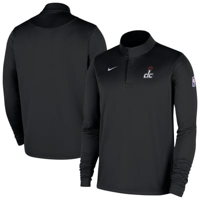 Washington Wizards Nike Authentic Coaches Quarter-Zip Dri-FIT Top - Black
