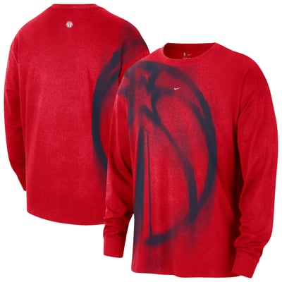 Washington Wizards Nike 2026/27 Standard Issue Game Theater Team Anthem Long Sleeve T-Shirt - Red