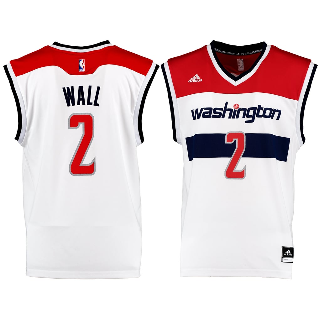 Mens Washington Wizards John Wall adidas White Replica Home Jersey