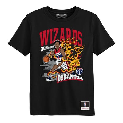 AJ Dybantsa Washington Wizards Mitchell & Ness Preschool Fired Up T-Shirt - Black