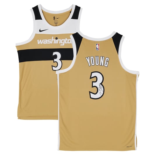 Trae Young Washington Wizards Autographed Fanatics Authentic Gold Nike 2025-26 City Edition Swingman Jersey