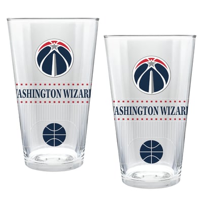 Washington Wizards Two-Piece 16oz. Stadium Pint Glass Set