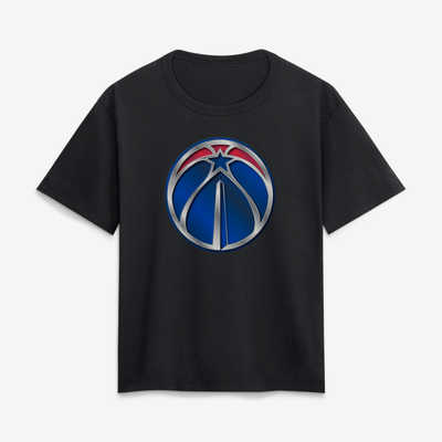 Washington Wizards Women's Metallic Mascot T-Shirt - Black