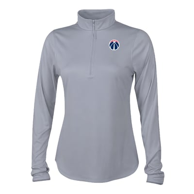 Washington Wizards Columbia Women's Fairway Breeze Quarter-Zip Pullover - Gray