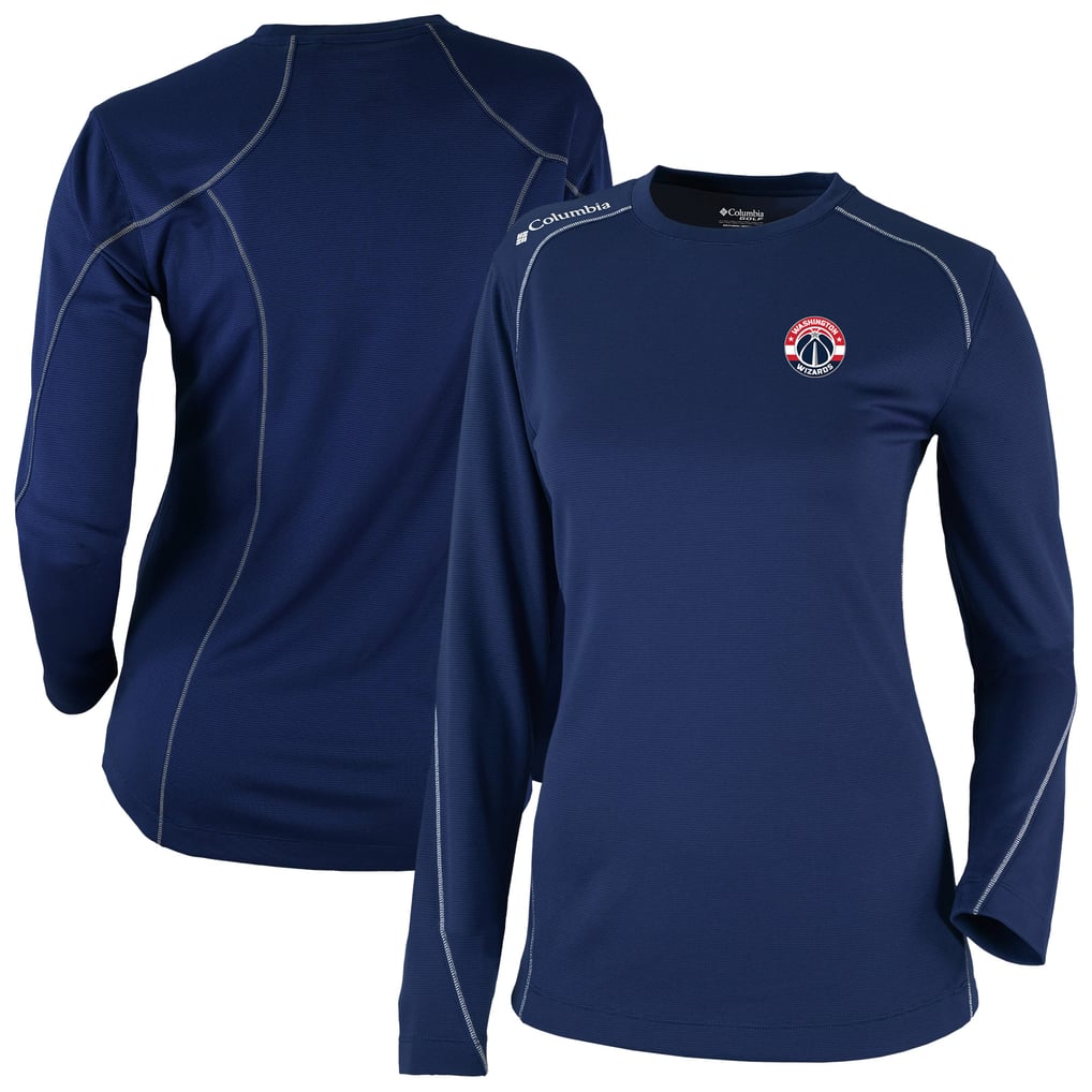 Washington Wizards Columbia Women's Omni-Wick Shotgun Pullover Top - Navy