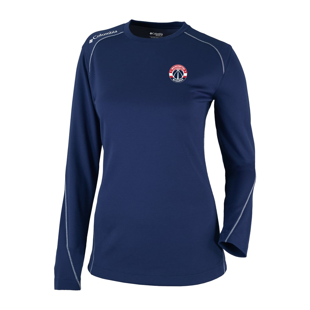 Washington Wizards Columbia Women's Omni-Wick Shotgun Pullover Top - Navy