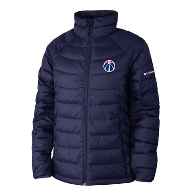 Washington Wizards Columbia Women's Powder Lite II Omni-Heat Reflective Raglan Full-Zip Puffer Jacket - Navy