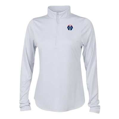 Washington Wizards Columbia Women's Fairway Breeze Quarter-Zip Pullover - White