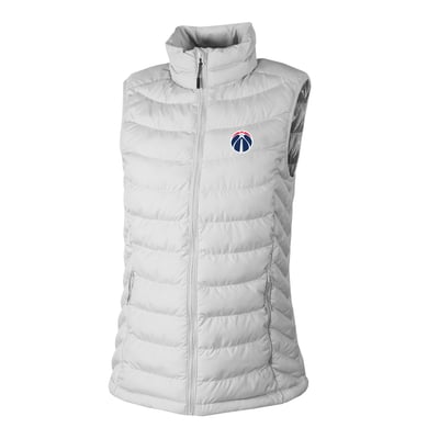 Washington Wizards Columbia Women's Powder Lite II Omni-Heat Reflective Full-Zip Puffer Vest - White