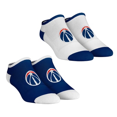  Washington Wizards Rock Em Women's Core Team 2-Pack Low Cut Ankle Sock Set - 