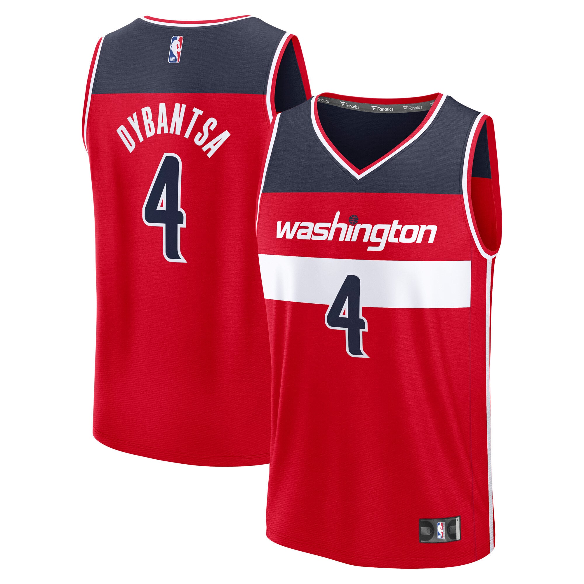 Youth Washington Wizards AJ Dybantsa Fanatics Red 2026 NBA Draft First ...