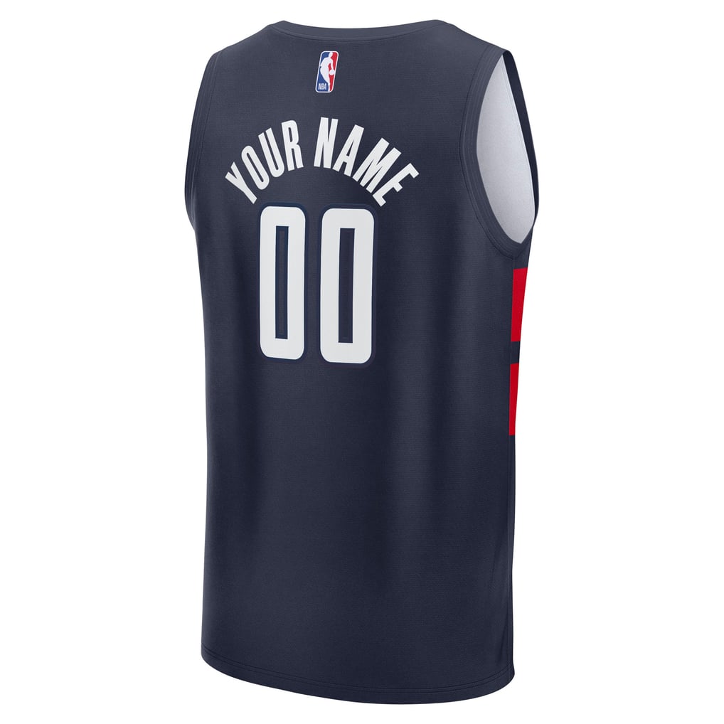 Washington Wizards Fanatics Youth Fast Break Custom Replica Jersey - Navy  - Statement Edition