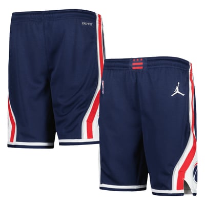  Washington Wizards Jordan Brand Youth Authentic Statement Edition Swingman Shorts - Navy