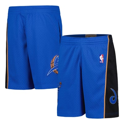 Washington Wizards Mitchell & Ness Youth Hardwood Classics Swingman Shorts - Blue