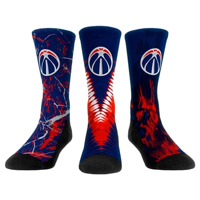 Washington Wizards Rock Em Youth Three-Pack Crew Socks Set - 