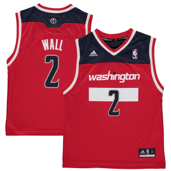 Youth Washington Wizards John Wall adidas Red Replica Road Jersey