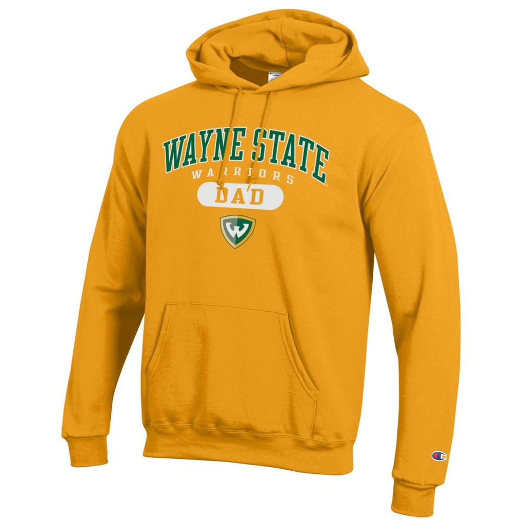 Wayne State Warriors Champion Dad Pill Box Eco Powerblend Hoodie - Gold